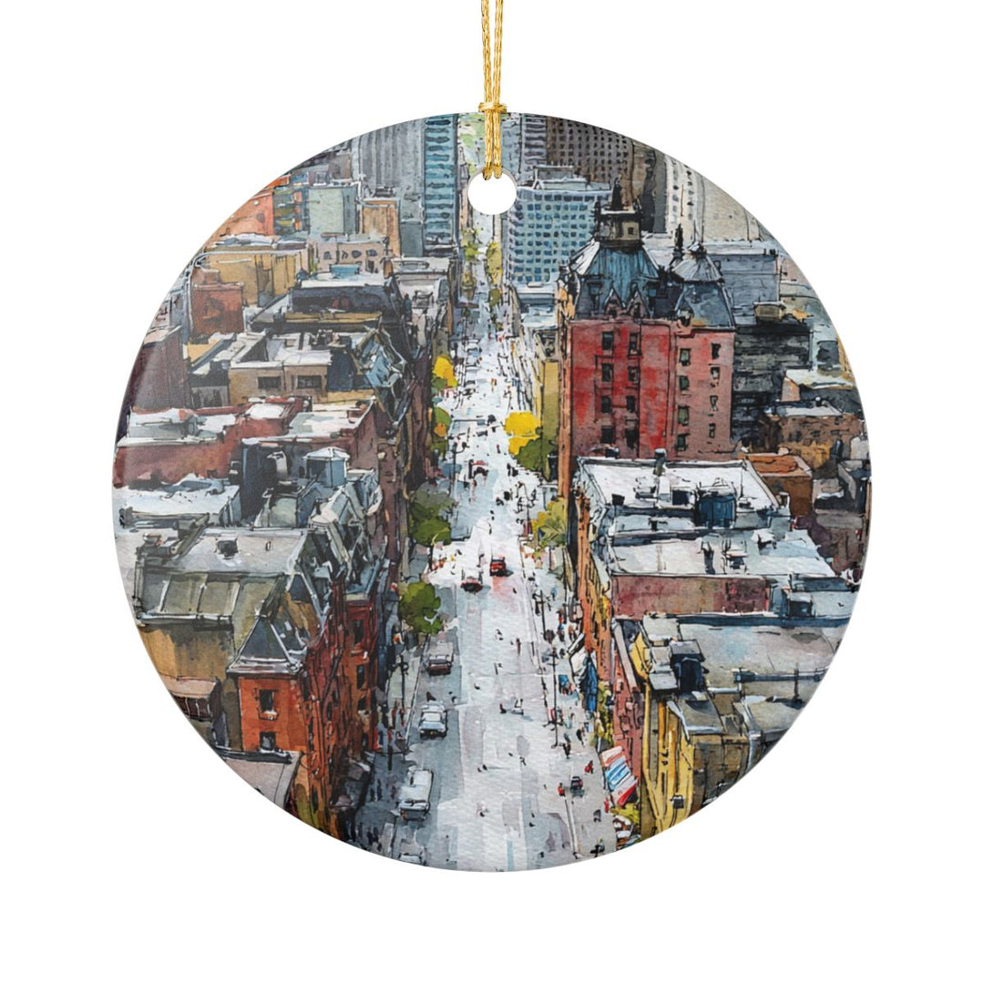 Montreal Canada Ornament: Unique Montreal Souvenir, Montreal Canada Xmas Decor, and Authentic Montreal Gift