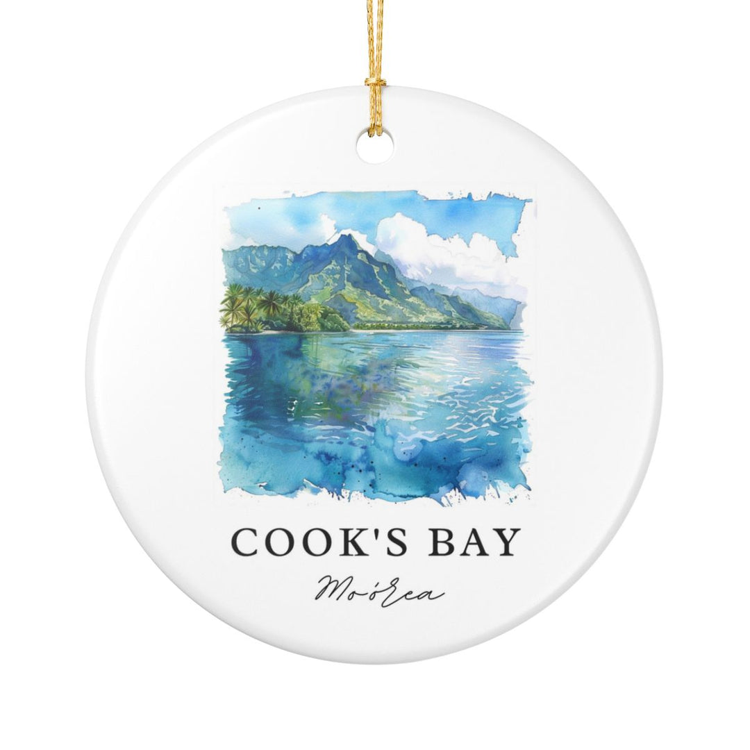 Moorea French Polynesia Ornament: Unique Moorea French Polynesia Souvenir, Moorea French Polynesia Xmas Decor, and Authentic Moorea French Polynesia Gift