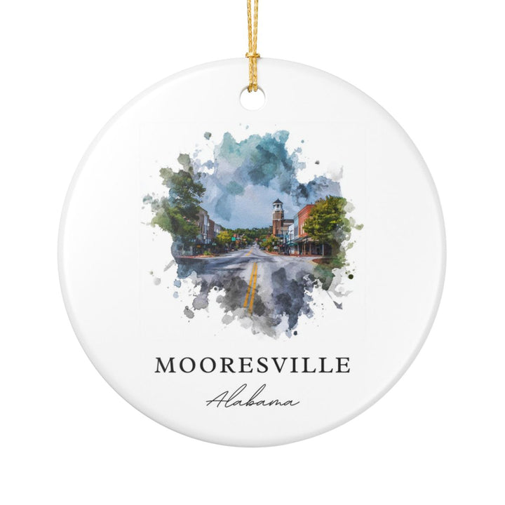 Mooresville Alabama Ornament: Unique Mooresville Souvenir, Mooresville Alabama Xmas Decor, and Authentic Mooresville Gift