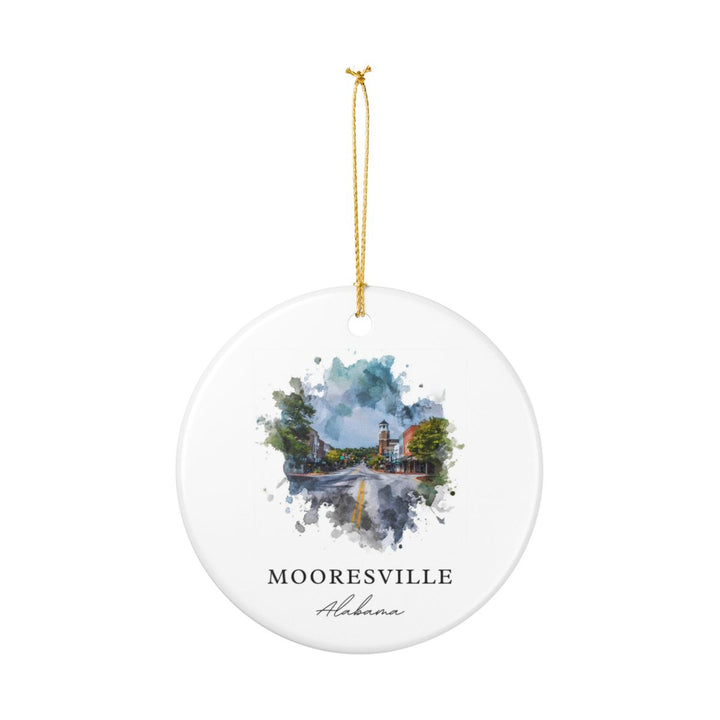 Mooresville Alabama Ornament: Unique Mooresville Souvenir, Mooresville Alabama Xmas Decor, and Authentic Mooresville Gift
