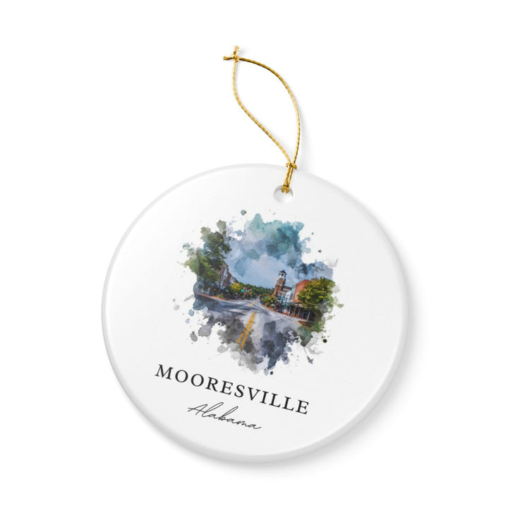 Mooresville Alabama Ornament: Unique Mooresville Souvenir, Mooresville Alabama Xmas Decor, and Authentic Mooresville Gift