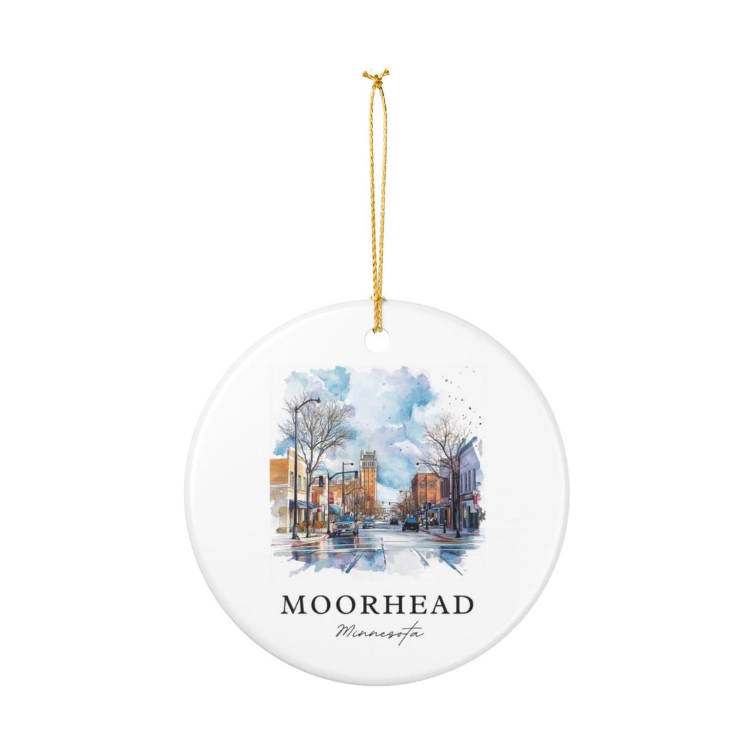 Moorhead Minnesota Ornament: Unique Moorhead Souvenir, Moorhead Minnesota Xmas Decor, and Authentic Moorhead Gift