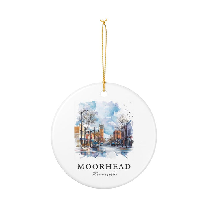 Moorhead Minnesota Ornament: Unique Moorhead Souvenir, Moorhead Minnesota Xmas Decor, and Authentic Moorhead Gift