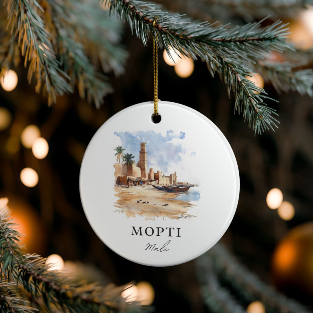 Mopti Mali Ornament: Unique Mopti Mali Souvenir, Mopti Mali Xmas Decor, and Authentic Mopti Mali Gift