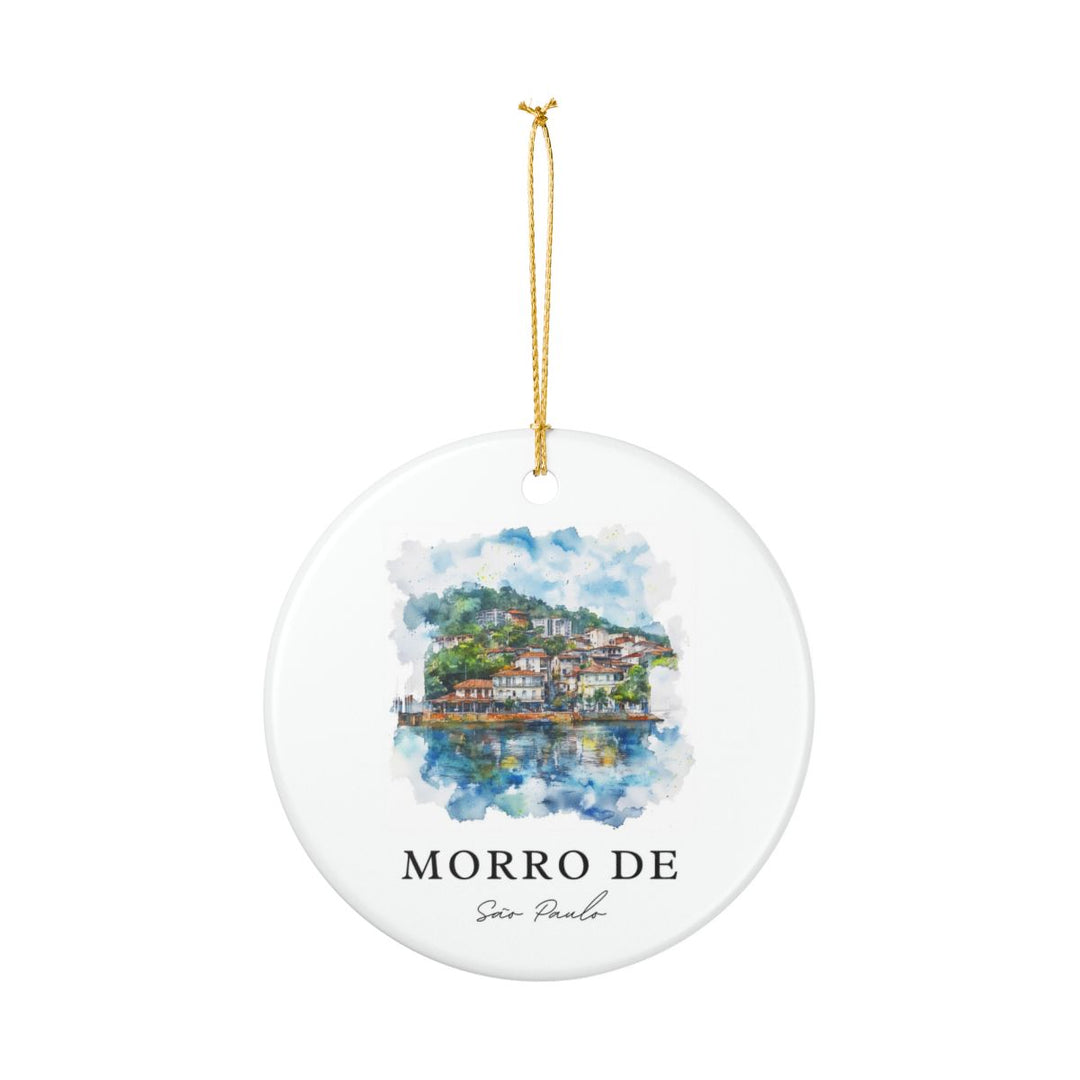 Morro de Sao Paulo Brazil Ornament: Unique Morro de Sao Paulo Souvenir, Morro de Sao Paulo Brazil Xmas Decor, and Authentic Morro de Sao Paulo Gift