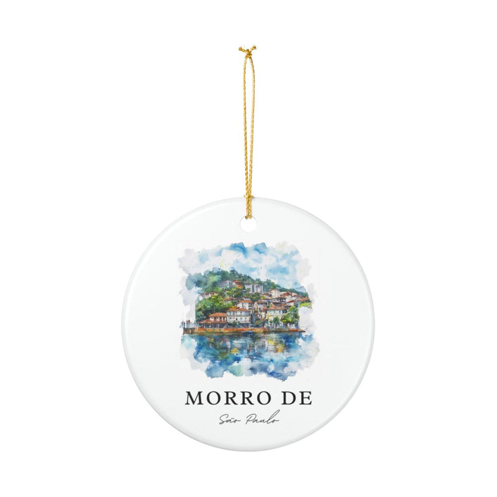 Morro de Sao Paulo Brazil Ornament: Unique Morro de Sao Paulo Souvenir, Morro de Sao Paulo Brazil Xmas Decor, and Authentic Morro de Sao Paulo Gift