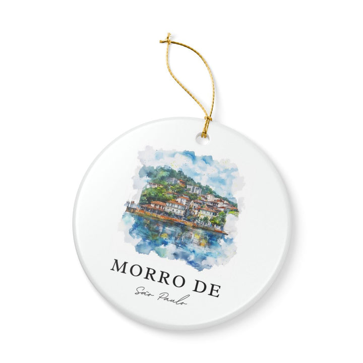 Morro de Sao Paulo Brazil Ornament: Unique Morro de Sao Paulo Souvenir, Morro de Sao Paulo Brazil Xmas Decor, and Authentic Morro de Sao Paulo Gift