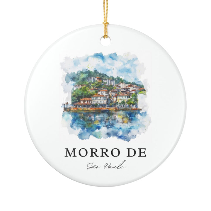 Morro de Sao Paulo Brazil Ornament: Unique Morro de Sao Paulo Souvenir, Morro de Sao Paulo Brazil Xmas Decor, and Authentic Morro de Sao Paulo Gift