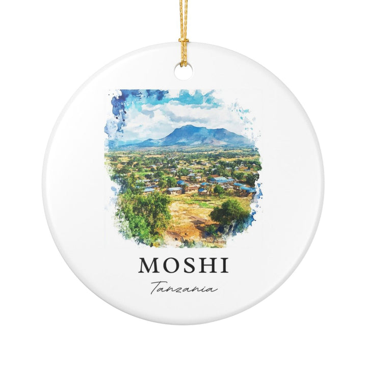 Moshi Tanzania Ornament: Unique Moshi Souvenir, Moshi Tanzania Xmas Decor, and Authentic Moshi Gift