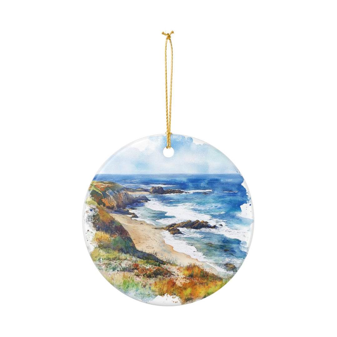 Moss Beach California USA Ornament: Unique Moss Beach Souvenir, Moss Beach California Xmas Decor, and Authentic Moss Beach Gift