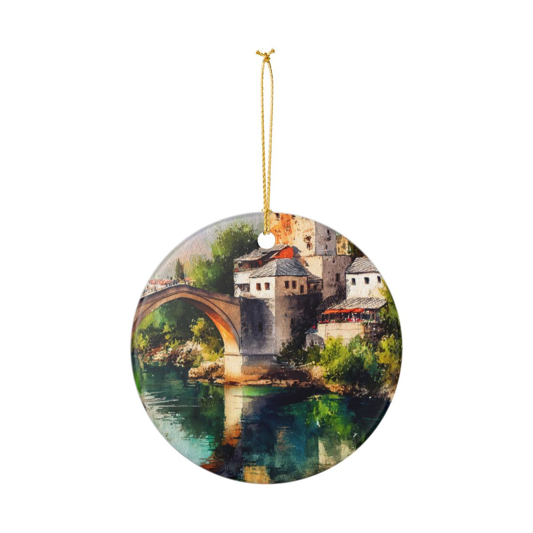 Mostar Bosnia and Herzegovina Ornament: Unique Mostar Bosnia and Herzegovina Souvenir, Mostar Bosnia and Herzegovina Xmas Decor