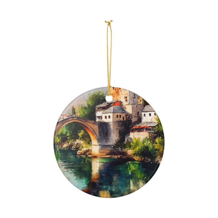 Mostar Bosnia and Herzegovina Ornament: Unique Mostar Bosnia and Herzegovina Souvenir, Mostar Bosnia and Herzegovina Xmas Decor
