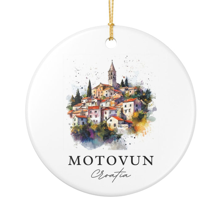 Motovun Croatia Ornament: Unique Motovun Souvenir, Motovun Croatia Xmas Decor, and Authentic Motovun Gift