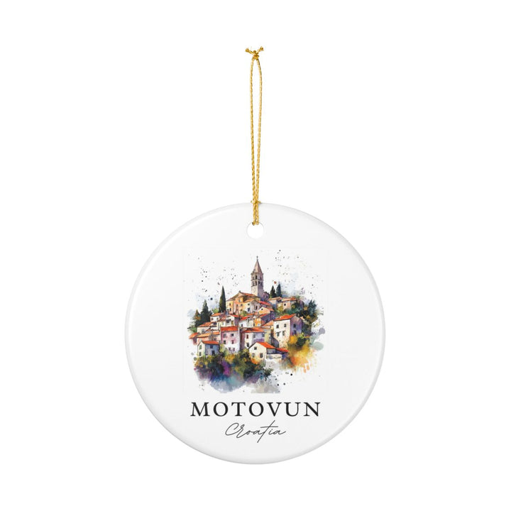 Motovun Croatia Ornament: Unique Motovun Souvenir, Motovun Croatia Xmas Decor, and Authentic Motovun Gift