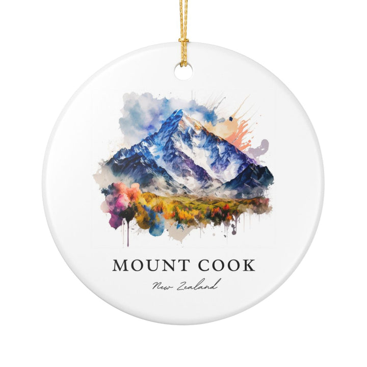 Mount Cook New Zealand Ornament | Christmas Travel Souvenir Gift