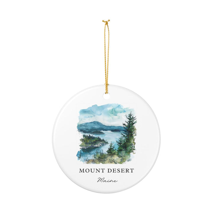 Mount Desert Maine Ornament: Unique Mount Desert Souvenir, Mount Desert Maine Xmas Decor, and Authentic Mount Desert Gift
