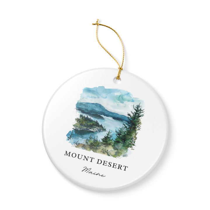 Mount Desert Maine Ornament: Unique Mount Desert Souvenir, Mount Desert Maine Xmas Decor, and Authentic Mount Desert Gift