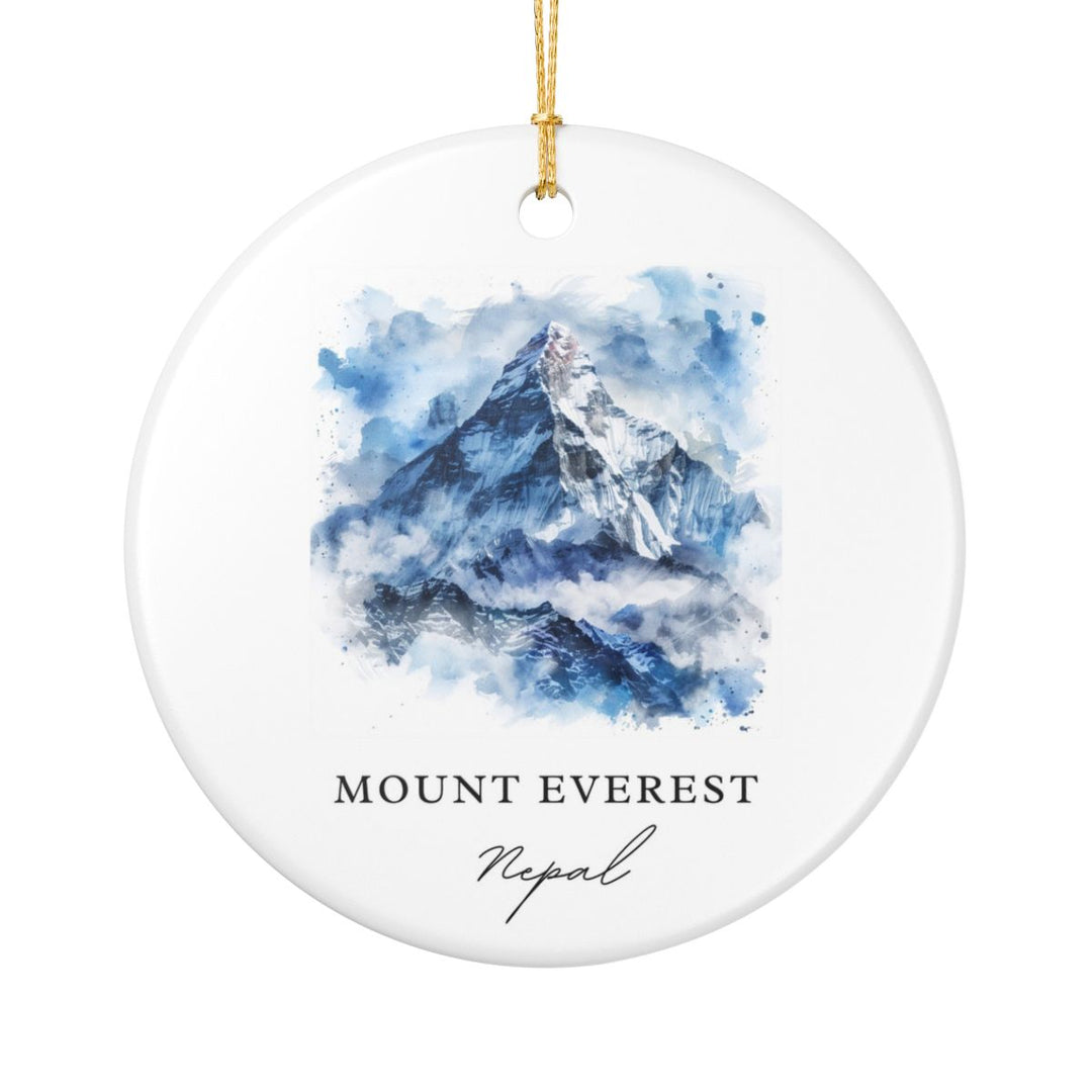 Mount Everest Ornament: Unique Mount Everest Souvenir, Mount Everest Xmas Decor, and Authentic Mount Everest Gift