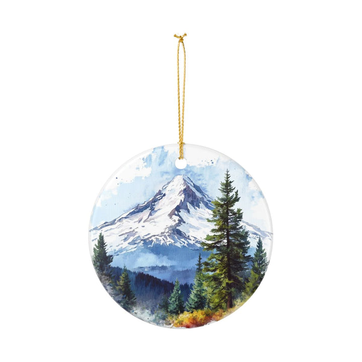 Mount Hood Oregon USA Ornament: Unique Mount Hood Souvenir, Mount Hood Oregon Xmas Decor, and Authentic Mount Hood Gift