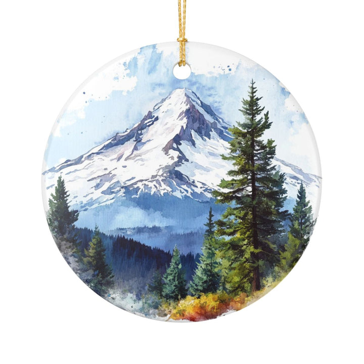 Mount Hood Oregon USA Ornament: Unique Mount Hood Souvenir, Mount Hood Oregon Xmas Decor, and Authentic Mount Hood Gift