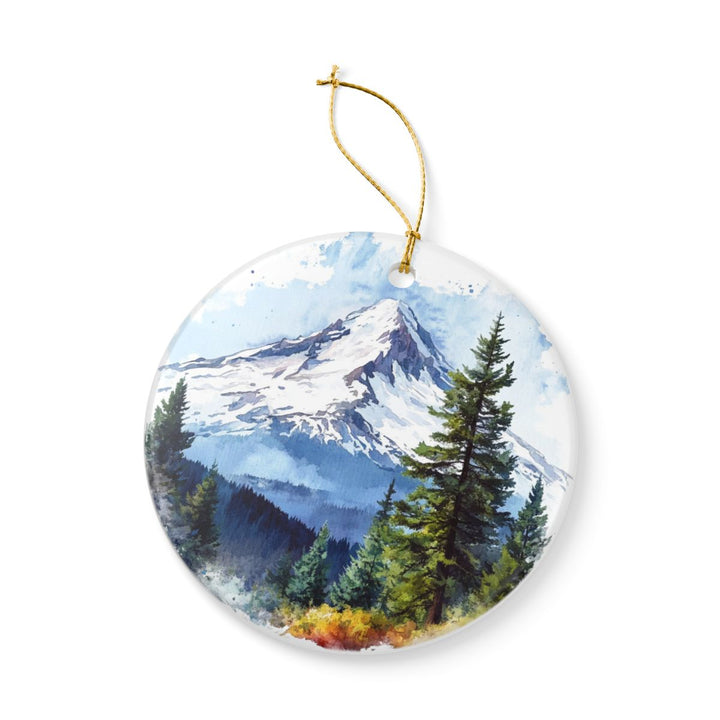 Mount Hood Oregon USA Ornament: Unique Mount Hood Souvenir, Mount Hood Oregon Xmas Decor, and Authentic Mount Hood Gift