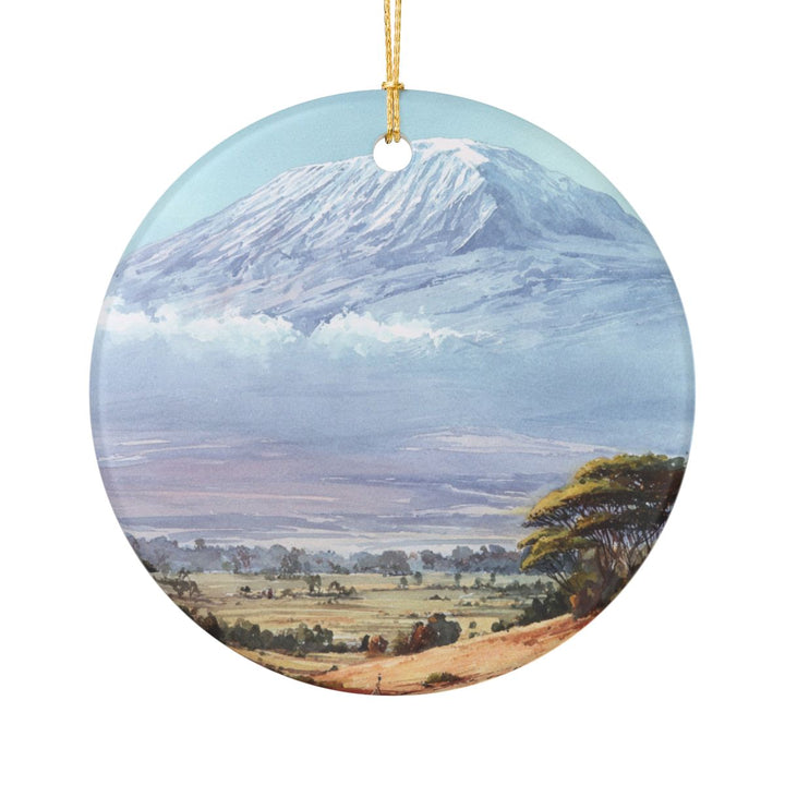 Mount Kilimanjaro Ornament: Unique Mount Kilimanjaro Souvenir, Mount Kilimanjaro Xmas Decor, and Authentic Mount Kilimanjaro Gift