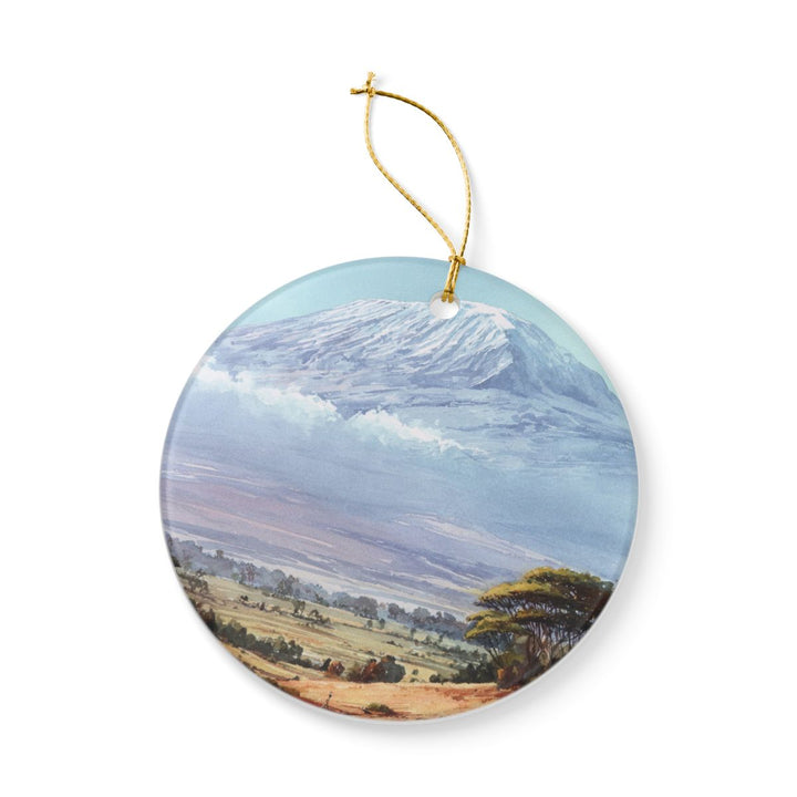 Mount Kilimanjaro Ornament: Unique Mount Kilimanjaro Souvenir, Mount Kilimanjaro Xmas Decor, and Authentic Mount Kilimanjaro Gift