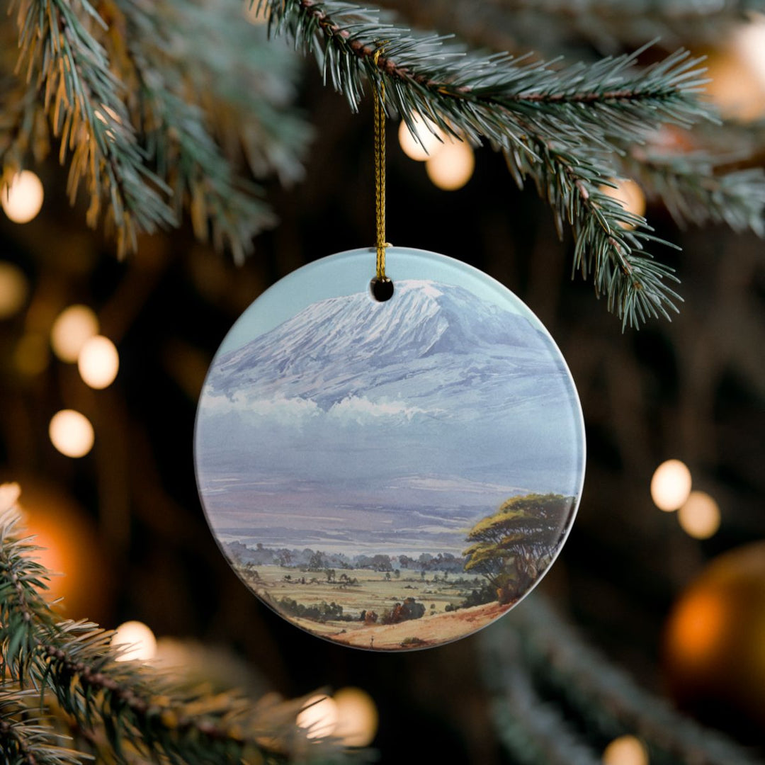 Mount Kilimanjaro Ornament: Unique Mount Kilimanjaro Souvenir, Mount Kilimanjaro Xmas Decor, and Authentic Mount Kilimanjaro Gift