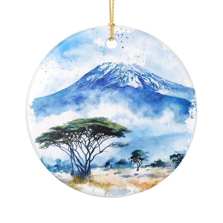 Mount Kilimanjaro Ornament: Unique Mount Kilimanjaro Souvenir, Mount Kilimanjaro Xmas Decor, and Authentic Mount Kilimanjaro Gift
