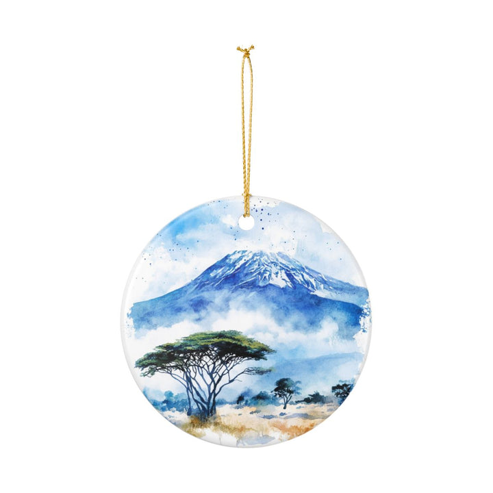 Mount Kilimanjaro Ornament: Unique Mount Kilimanjaro Souvenir, Mount Kilimanjaro Xmas Decor, and Authentic Mount Kilimanjaro Gift