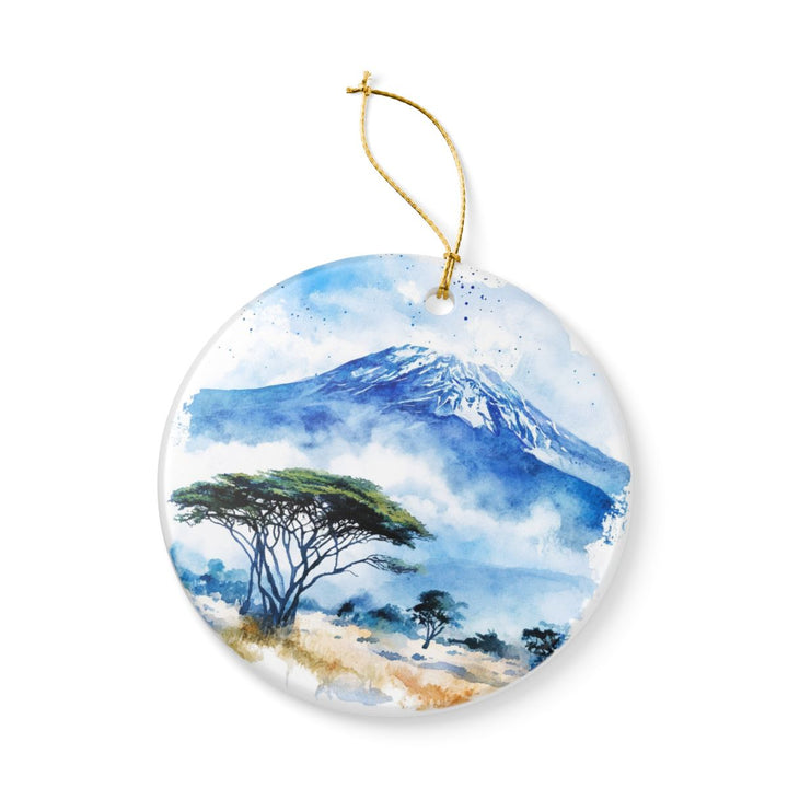 Mount Kilimanjaro Ornament: Unique Mount Kilimanjaro Souvenir, Mount Kilimanjaro Xmas Decor, and Authentic Mount Kilimanjaro Gift