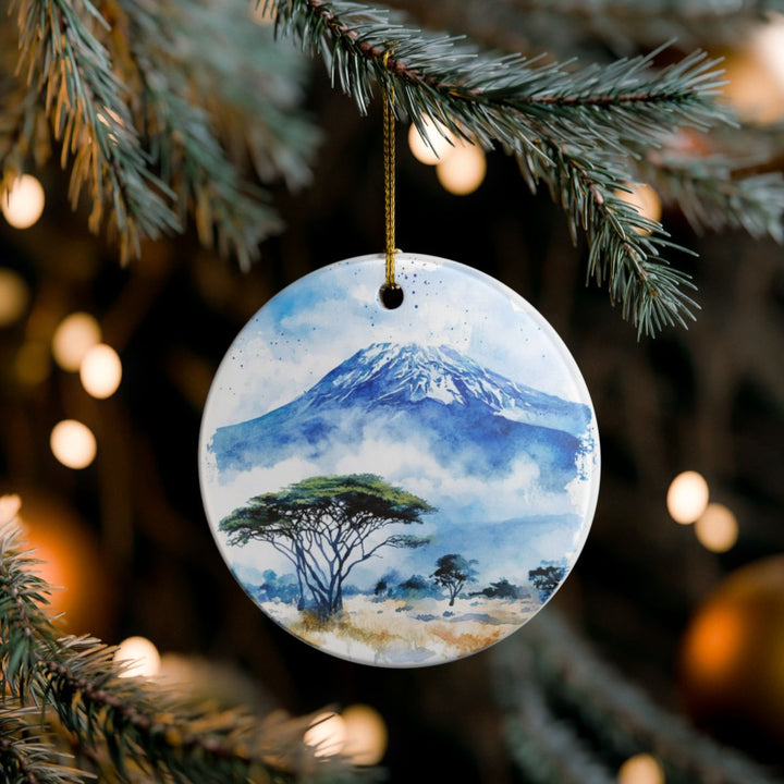Mount Kilimanjaro Ornament: Unique Mount Kilimanjaro Souvenir, Mount Kilimanjaro Xmas Decor, and Authentic Mount Kilimanjaro Gift