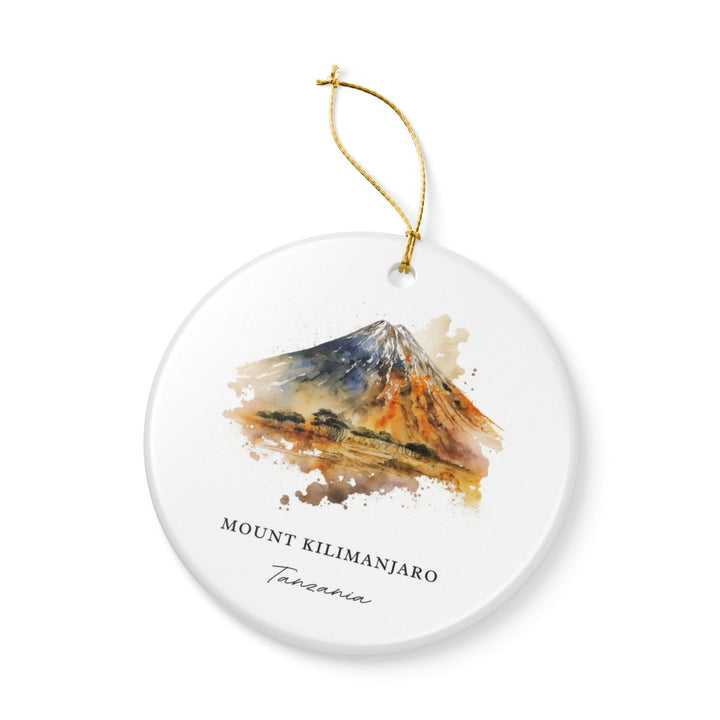 Mount Kilimanjaro Ornament: Unique Mount Kilimanjaro Souvenir, Mount Kilimanjaro Xmas Decor, and Authentic Mount Kilimanjaro Gift