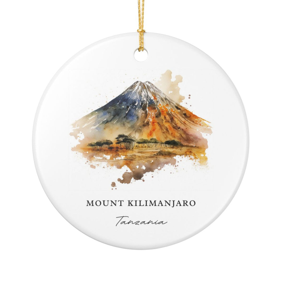 Mount Kilimanjaro Ornament: Unique Mount Kilimanjaro Souvenir, Mount Kilimanjaro Xmas Decor, and Authentic Mount Kilimanjaro Gift