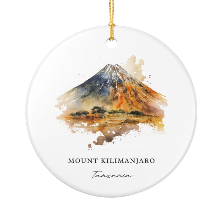Mount Kilimanjaro Ornament: Unique Mount Kilimanjaro Souvenir, Mount Kilimanjaro Xmas Decor, and Authentic Mount Kilimanjaro Gift