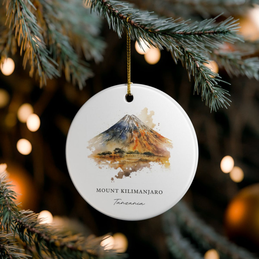Mount Kilimanjaro Ornament: Unique Mount Kilimanjaro Souvenir, Mount Kilimanjaro Xmas Decor, and Authentic Mount Kilimanjaro Gift