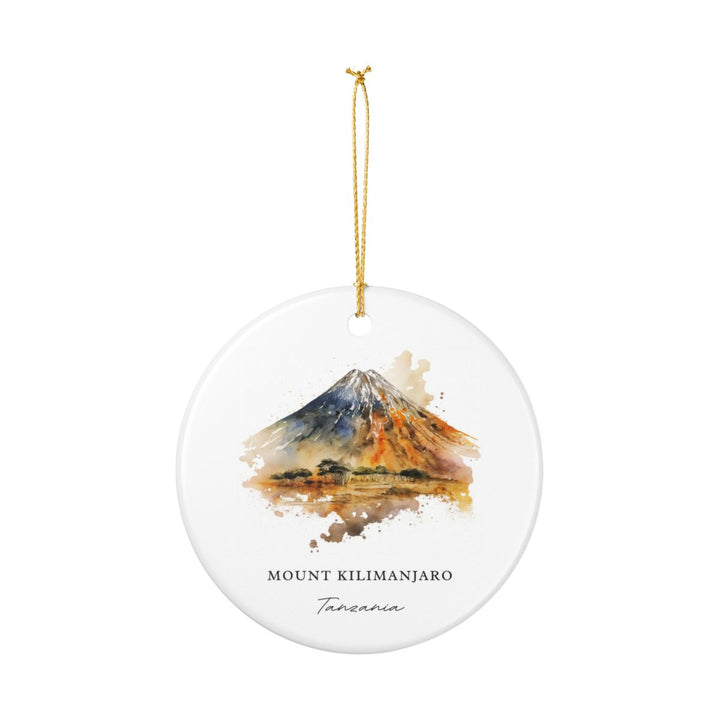 Mount Kilimanjaro Ornament: Unique Mount Kilimanjaro Souvenir, Mount Kilimanjaro Xmas Decor, and Authentic Mount Kilimanjaro Gift