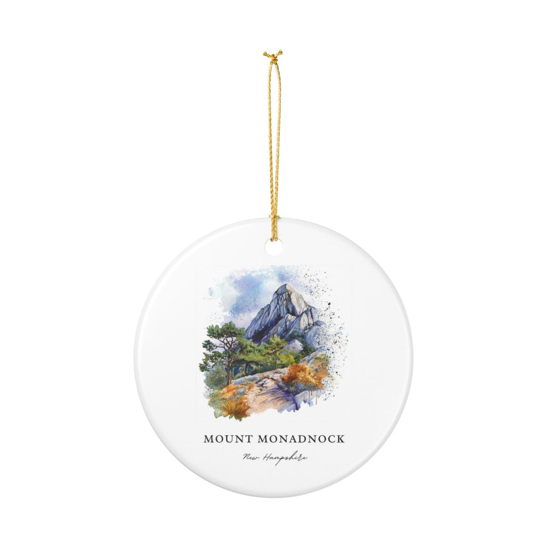 Mount Monadnock New Hampshire Ornament: Unique Mount Monadnock Souvenir, Mount Monadnock New Hampshire Xmas Decor, and Authentic Mount Monadnock Gift