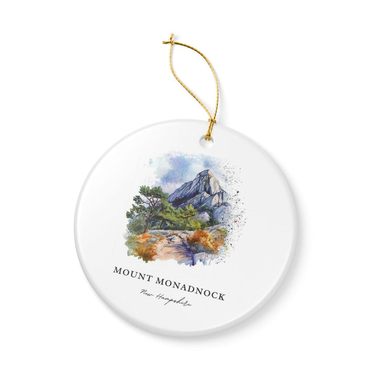 Mount Monadnock New Hampshire Ornament: Unique Mount Monadnock Souvenir, Mount Monadnock New Hampshire Xmas Decor, and Authentic Mount Monadnock Gift