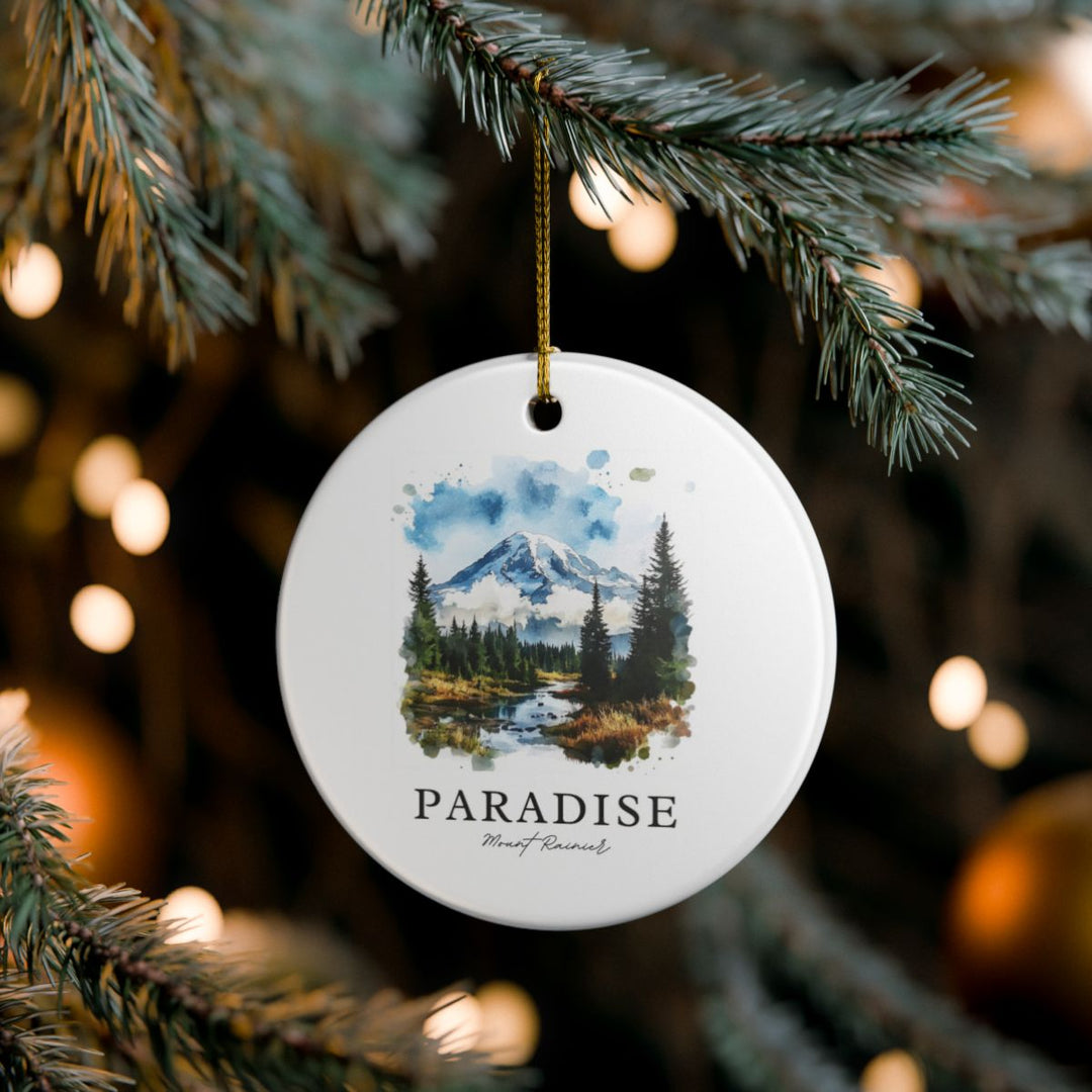 Mount Rainier Ornament: Unique Mount Rainier Souvenir, Mount Rainier Xmas Decor, and Authentic Mount Rainier Gift