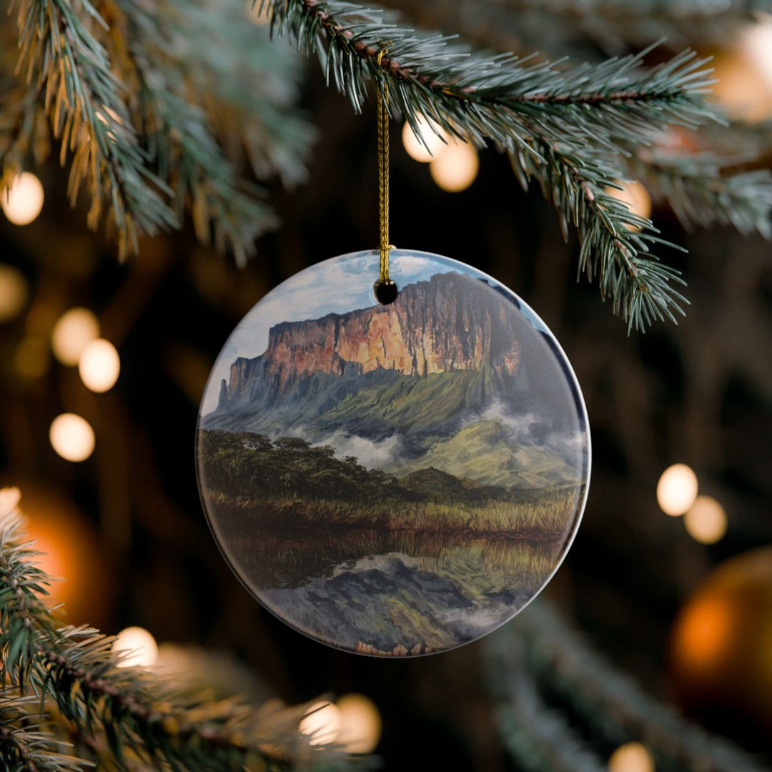 Mount Roraima Brazil Ornament: Unique Mount Roraima Souvenir, Mount Roraima Brazil Xmas Decor, and Authentic Mount Roraima Gift