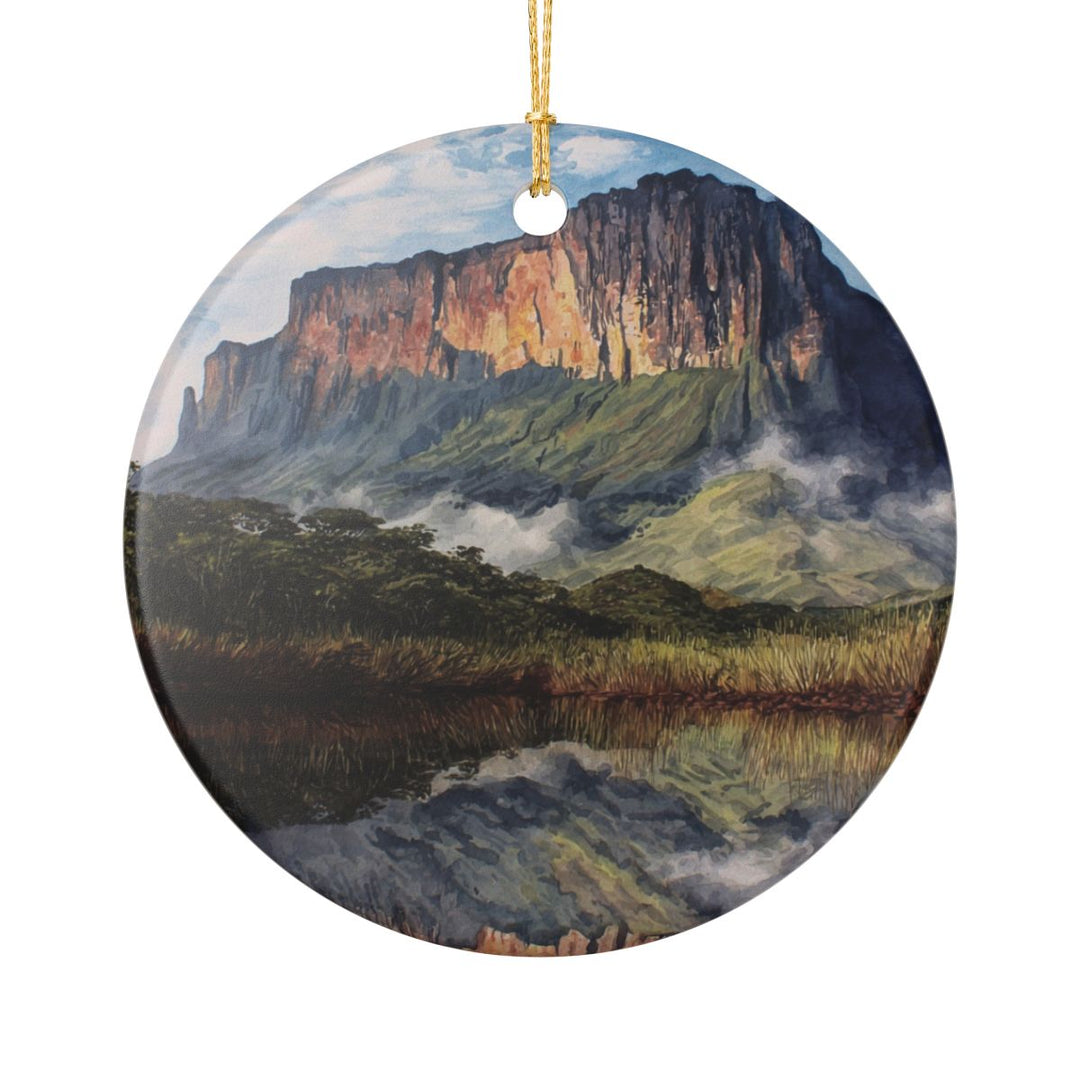 Mount Roraima Brazil Ornament: Unique Mount Roraima Souvenir, Mount Roraima Brazil Xmas Decor, and Authentic Mount Roraima Gift