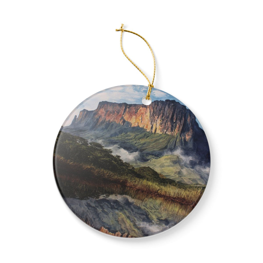 Mount Roraima Brazil Ornament: Unique Mount Roraima Souvenir, Mount Roraima Brazil Xmas Decor, and Authentic Mount Roraima Gift