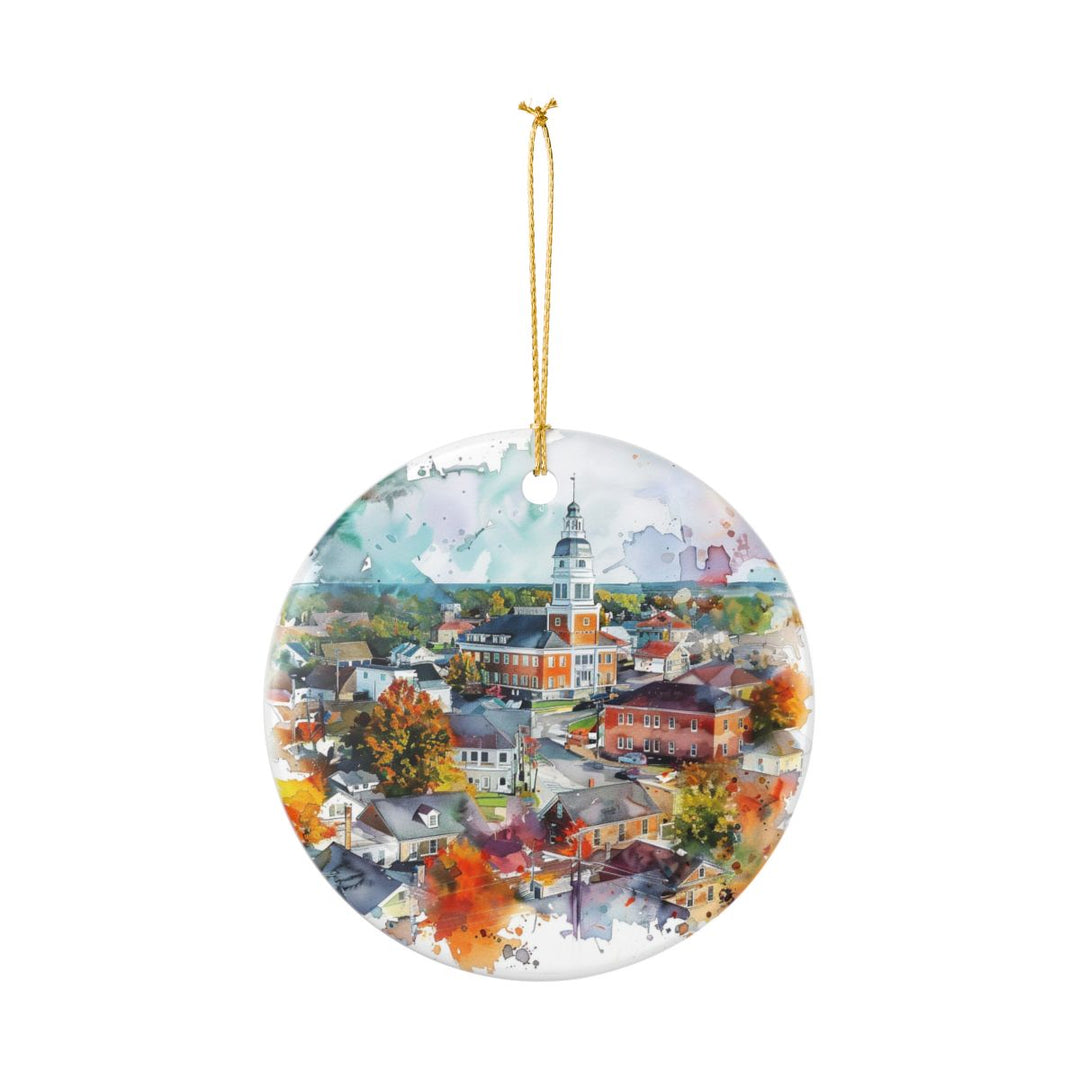 Mount Vernon Iowa Ornament: Unique Mount Vernon Souvenir, Mount Vernon Iowa Xmas Decor, and Authentic Mount Vernon Gift
