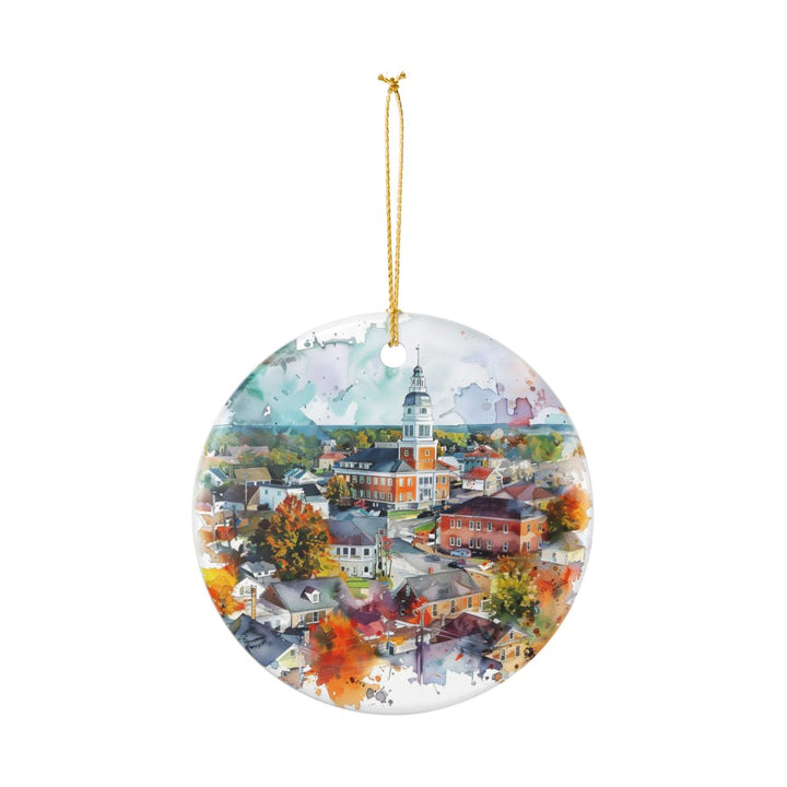 Mount Vernon Iowa Ornament: Unique Mount Vernon Souvenir, Mount Vernon Iowa Xmas Decor, and Authentic Mount Vernon Gift