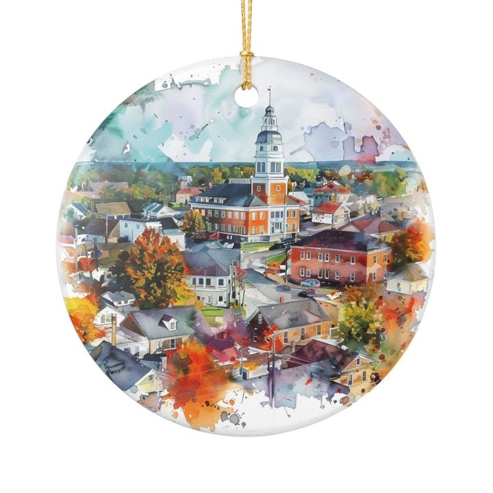 Mount Vernon Iowa Ornament: Unique Mount Vernon Souvenir, Mount Vernon Iowa Xmas Decor, and Authentic Mount Vernon Gift