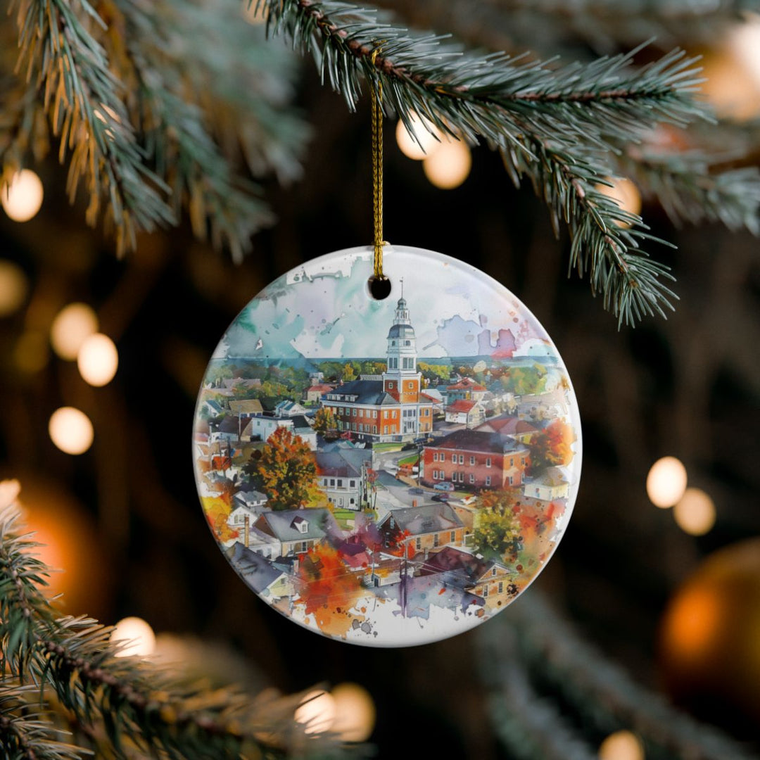 Mount Vernon Iowa Ornament: Unique Mount Vernon Souvenir, Mount Vernon Iowa Xmas Decor, and Authentic Mount Vernon Gift