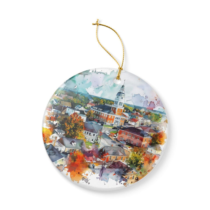 Mount Vernon Iowa Ornament: Unique Mount Vernon Souvenir, Mount Vernon Iowa Xmas Decor, and Authentic Mount Vernon Gift