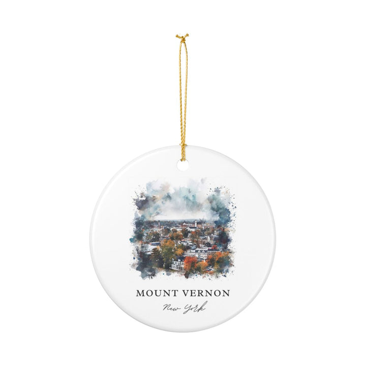 Mount Vernon NY USA Ornament: Unique Mount Vernon Souvenir, Mount Vernon New York Xmas Decor, and Authentic Mount Vernon Gift