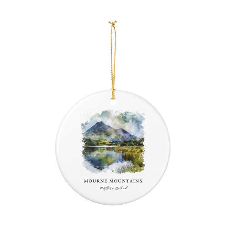 Mourne Mountains Ornament: Unique Mourne Mountains Souvenir, Mourne Mountains Xmas Decor, and Authentic Mourne Mountains Gift